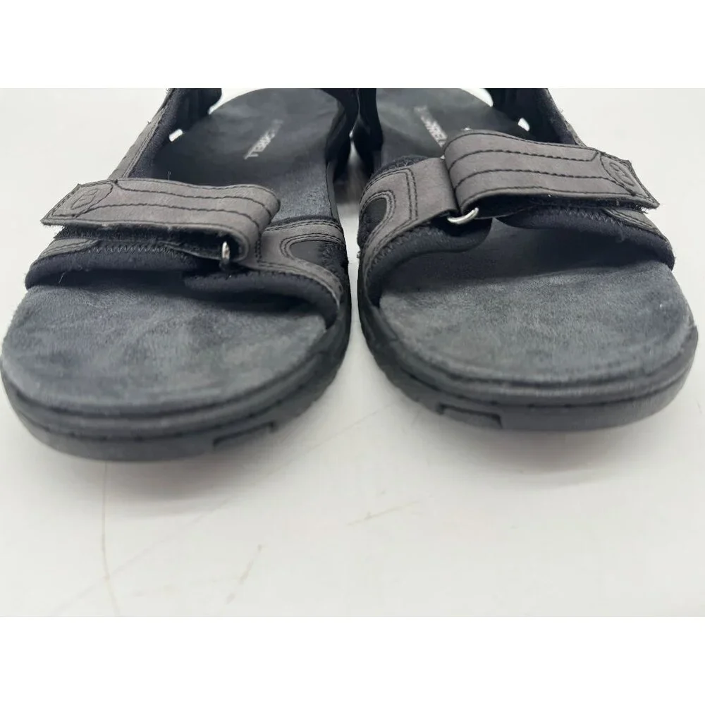 Merrell Mens Sandspur 2 Convert Sandals Black Leather Slingback Outdoors Casual